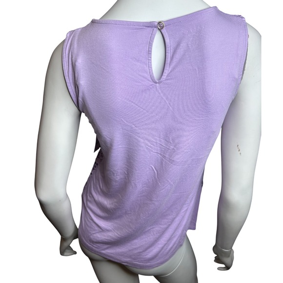 NWT Talbots Petite P Lace Trim
Knit Shell Purple - Picture 7 of 15